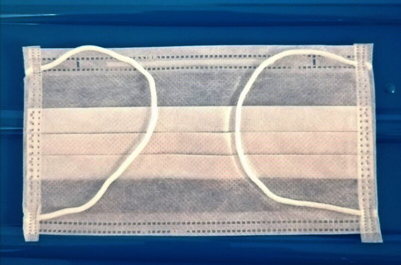 Cubrebocas Plisado 2 Capas Blanco